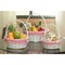 Vintiquewise White Round Willow Gift Basket, with Pink and White Gingham Liner and Handles, Set of 3 QI004550PK.3 - alternate 3